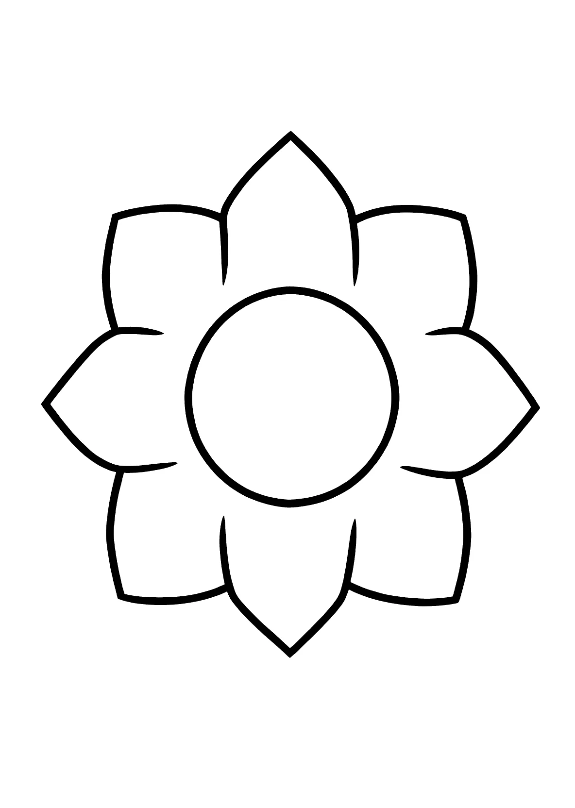 Klassisches Mandala Herzformen 6 - Kostenloses Ausmalbild zum Ausdrucken