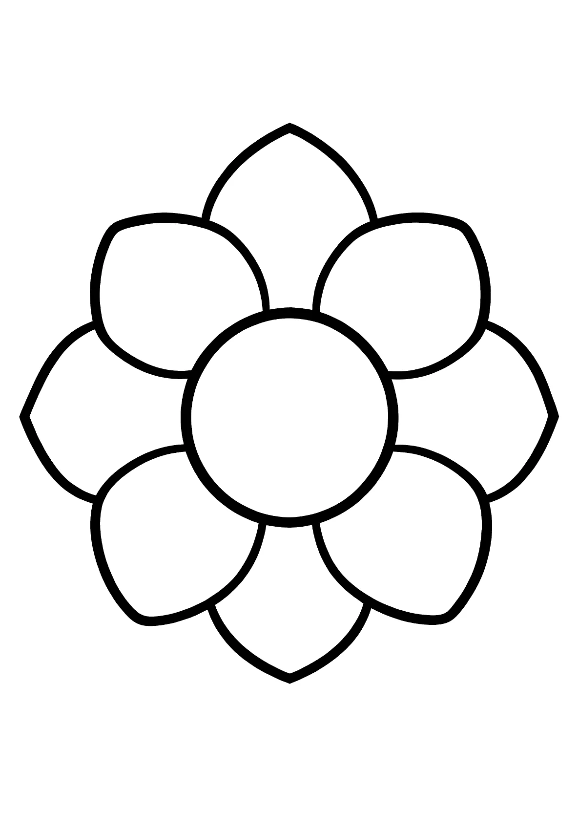 Klassisches Mandala Herzformen 8 - Kostenloses Ausmalbild zum Ausdrucken