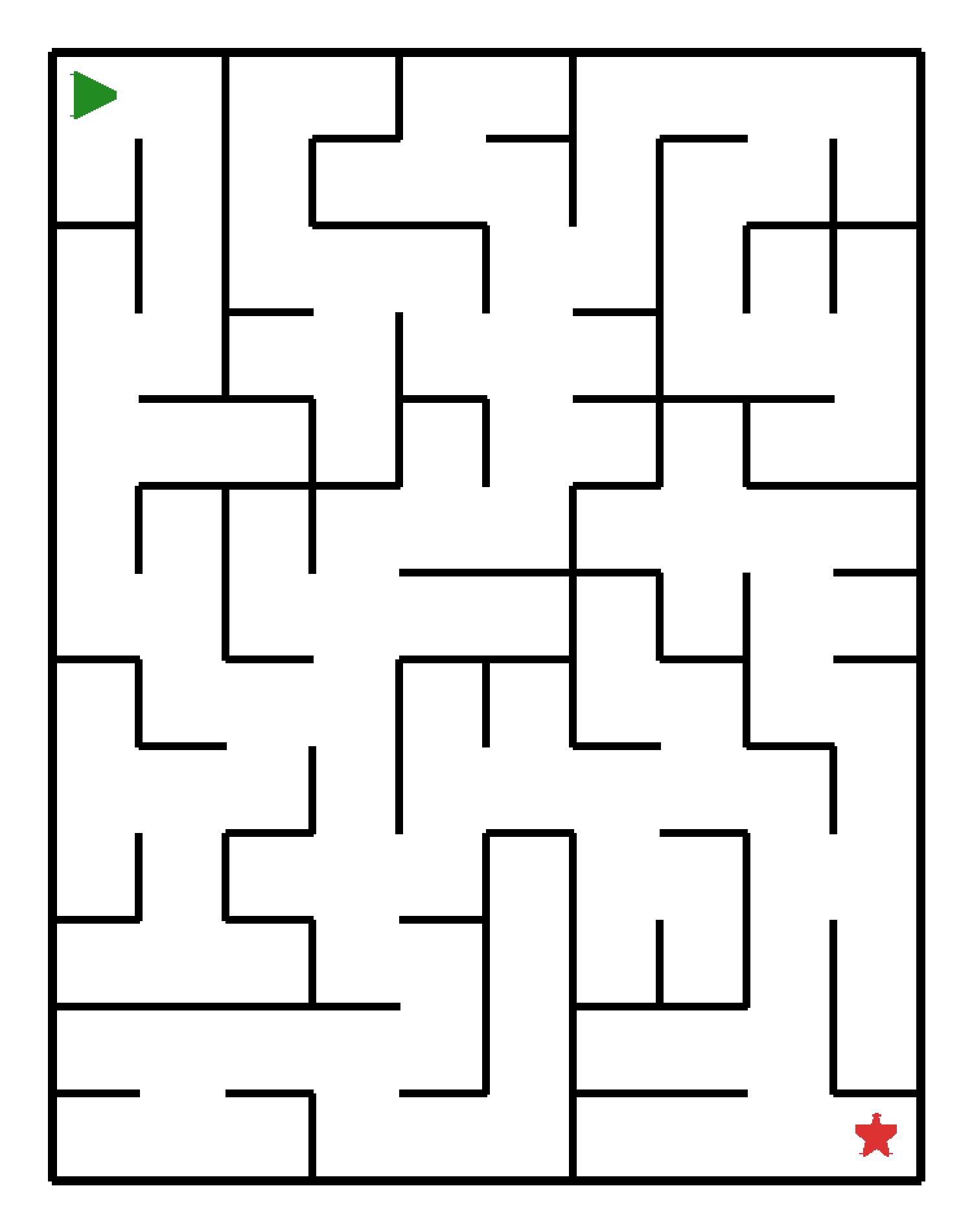 Labyrinth-Rätsel Labyrinth Labyrinth für Kindergartenkinder aus der Kategorie Denk- & Knobelspiele - kostenlos ausdrucken