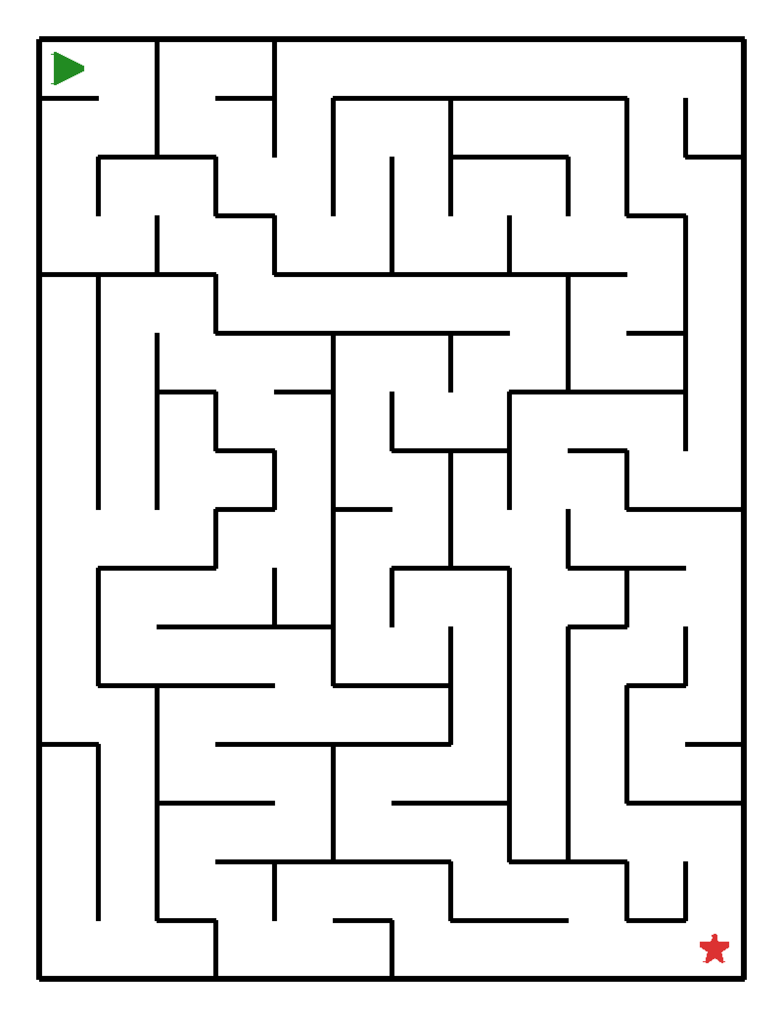 Labyrinth-Rätsel Labyrinth Labyrinth für Vorschulkinder aus der Kategorie Denk- & Knobelspiele - kostenlos ausdrucken