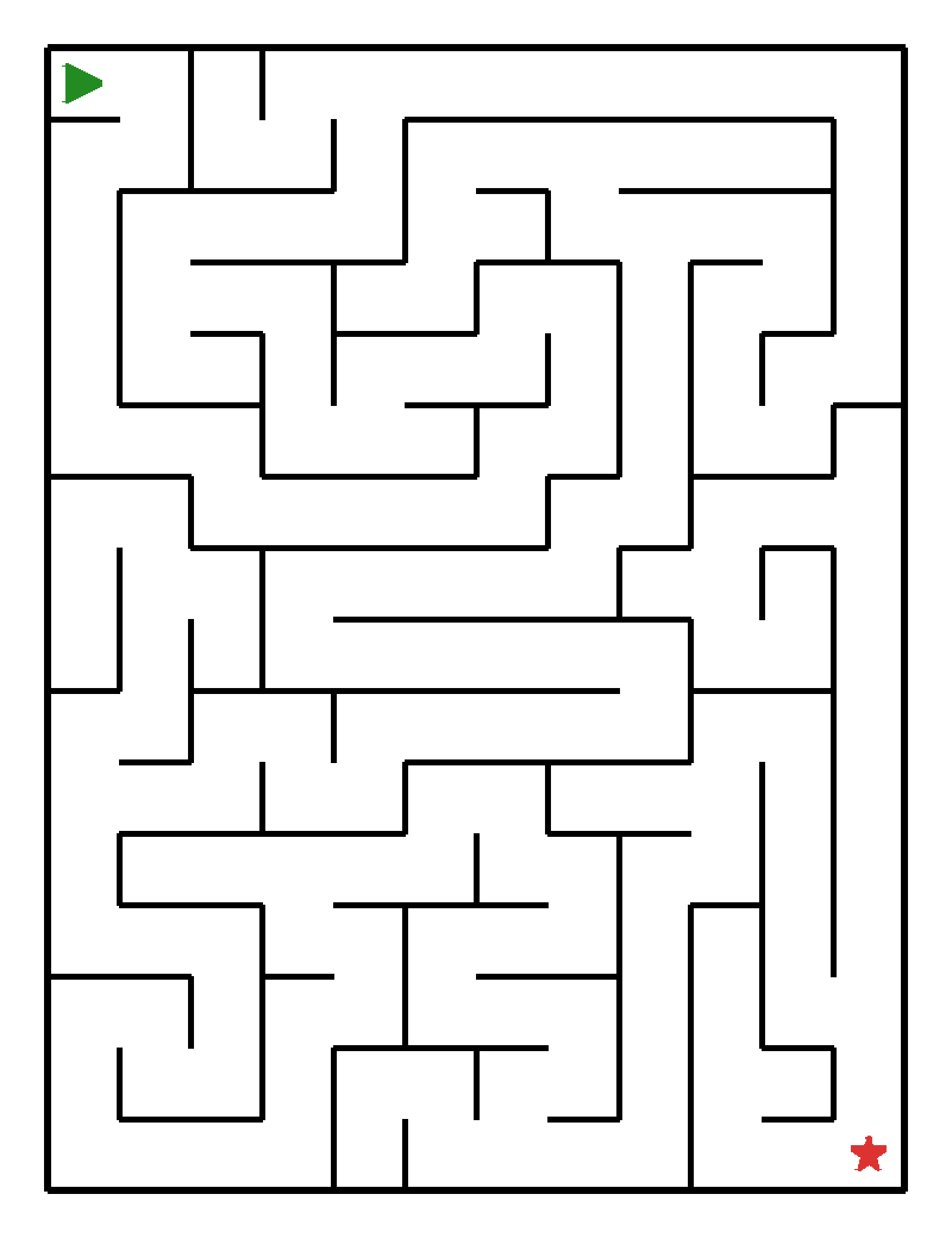 Labyrinth-Rätsel Labyrinth Labyrinth für Vorschulkinder aus der Kategorie Denk- & Knobelspiele - kostenlos ausdrucken