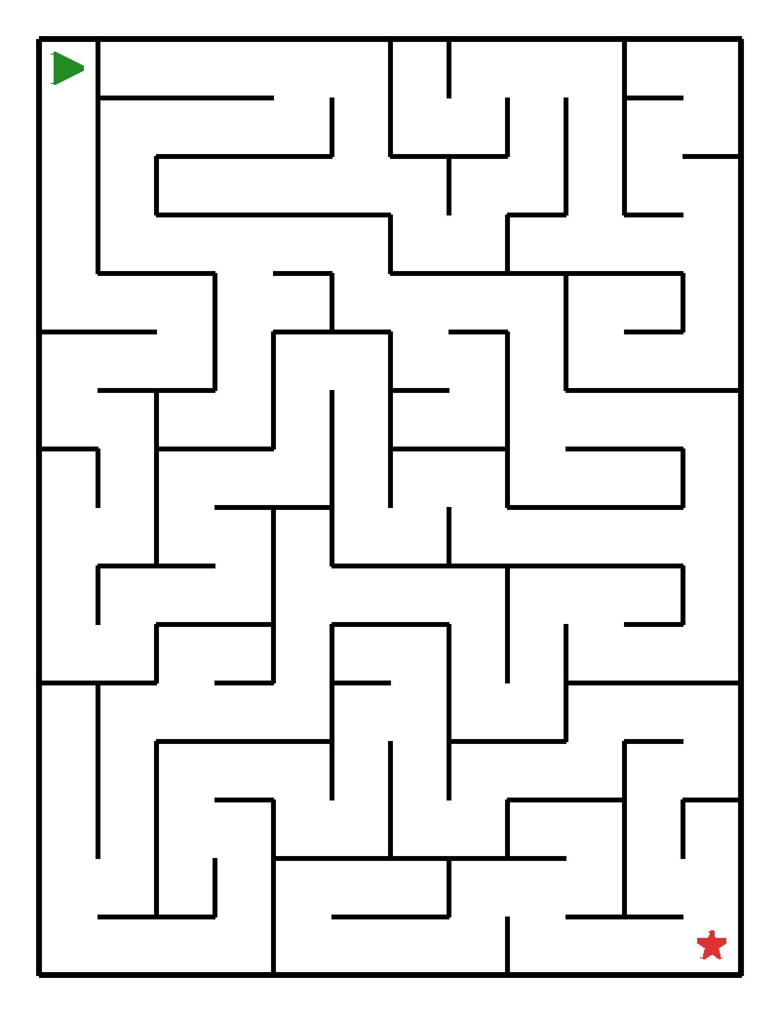 Labyrinth-Rätsel Labyrinth Labyrinth für Vorschulkinder aus der Kategorie Denk- & Knobelspiele - kostenlos ausdrucken