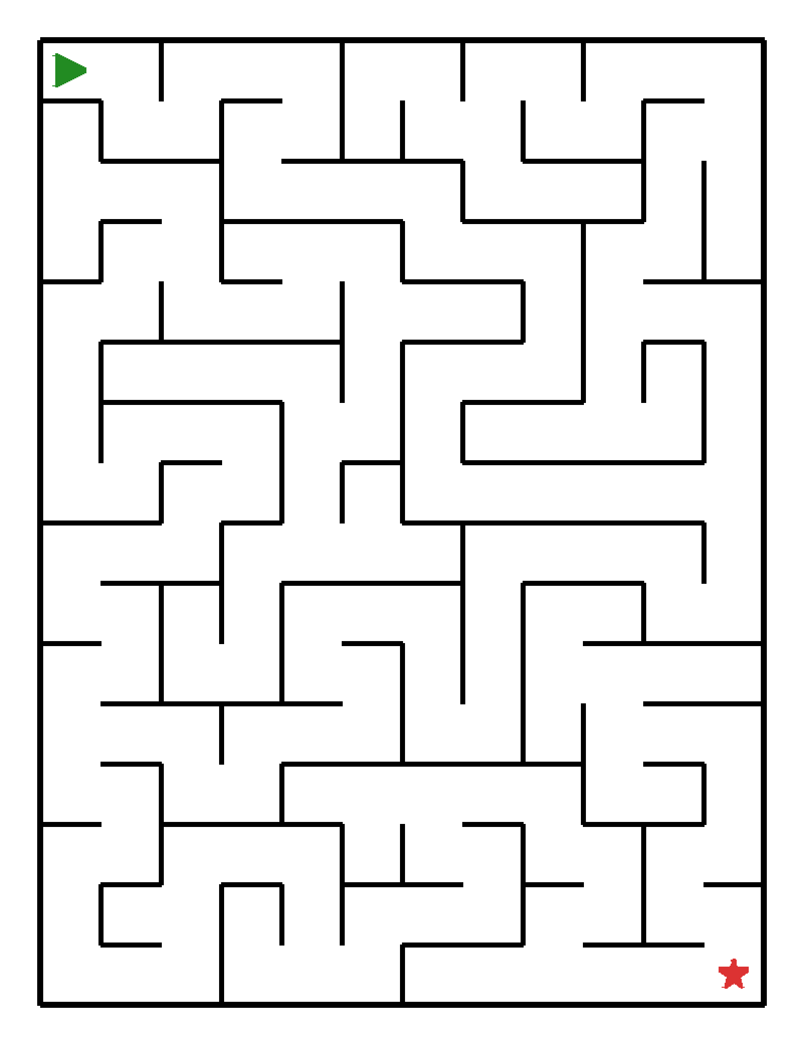 Labyrinth-Rätsel Labyrinth Labyrinth für Vorschulkinder aus der Kategorie Denk- & Knobelspiele - kostenlos ausdrucken