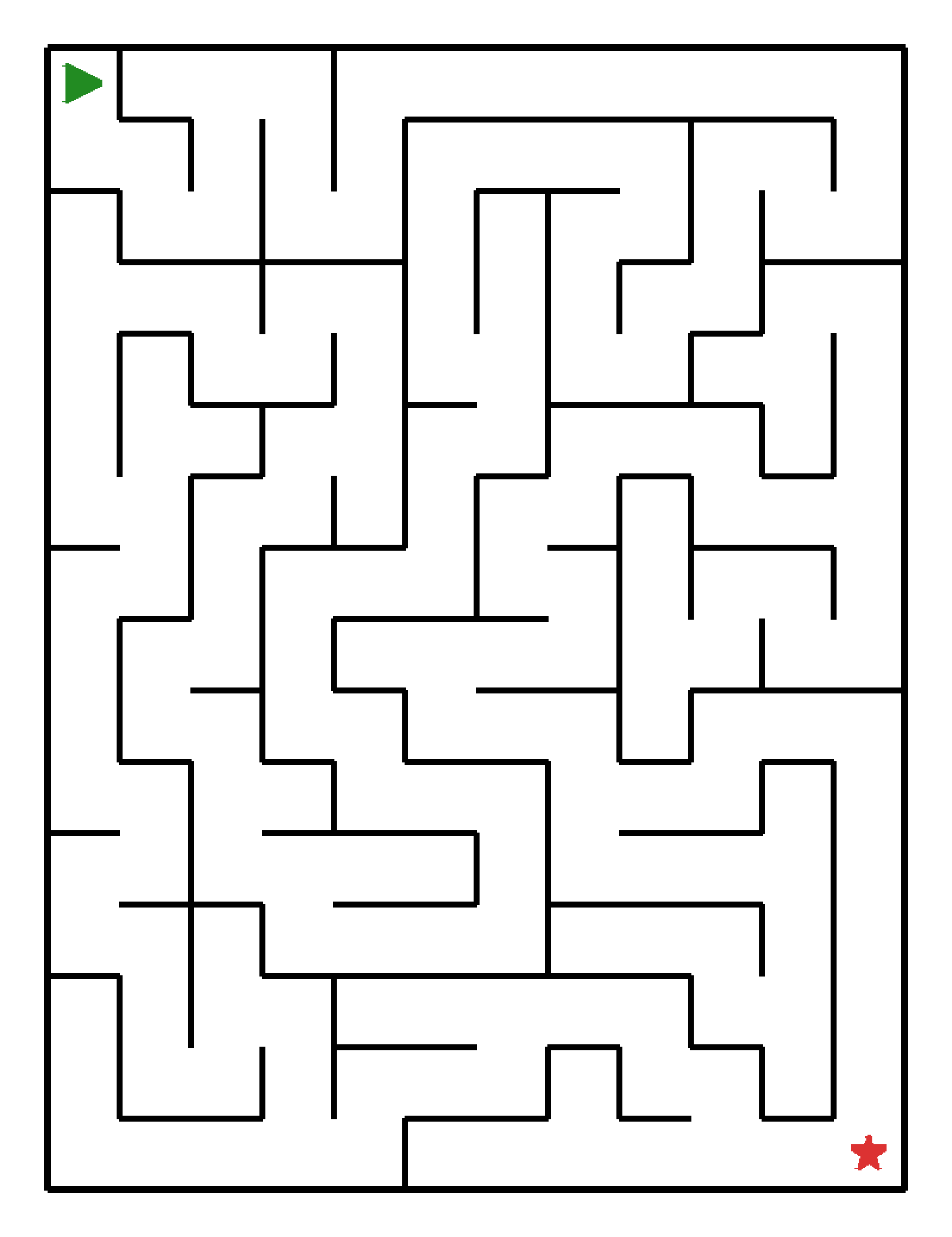 Labyrinth-Rätsel Labyrinth Labyrinth für Vorschulkinder aus der Kategorie Denk- & Knobelspiele - kostenlos ausdrucken