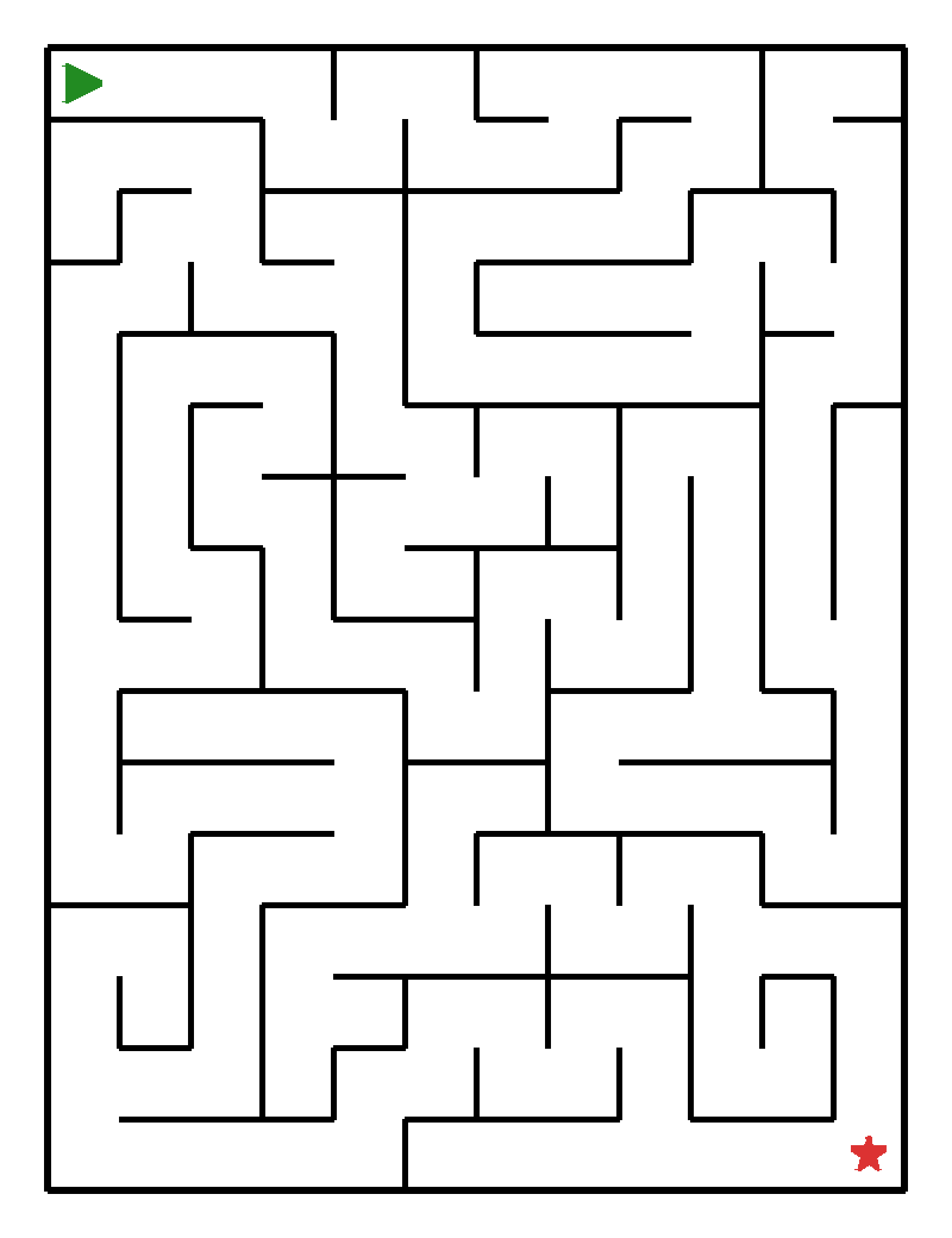 Labyrinth-Rätsel Labyrinth Labyrinth für Vorschulkinder aus der Kategorie Denk- & Knobelspiele - kostenlos ausdrucken