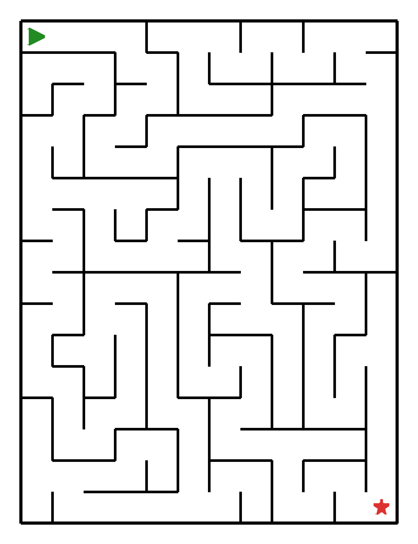 Labyrinth-Rätsel Labyrinth Labyrinth für Vorschulkinder aus der Kategorie Denk- & Knobelspiele - kostenlos ausdrucken