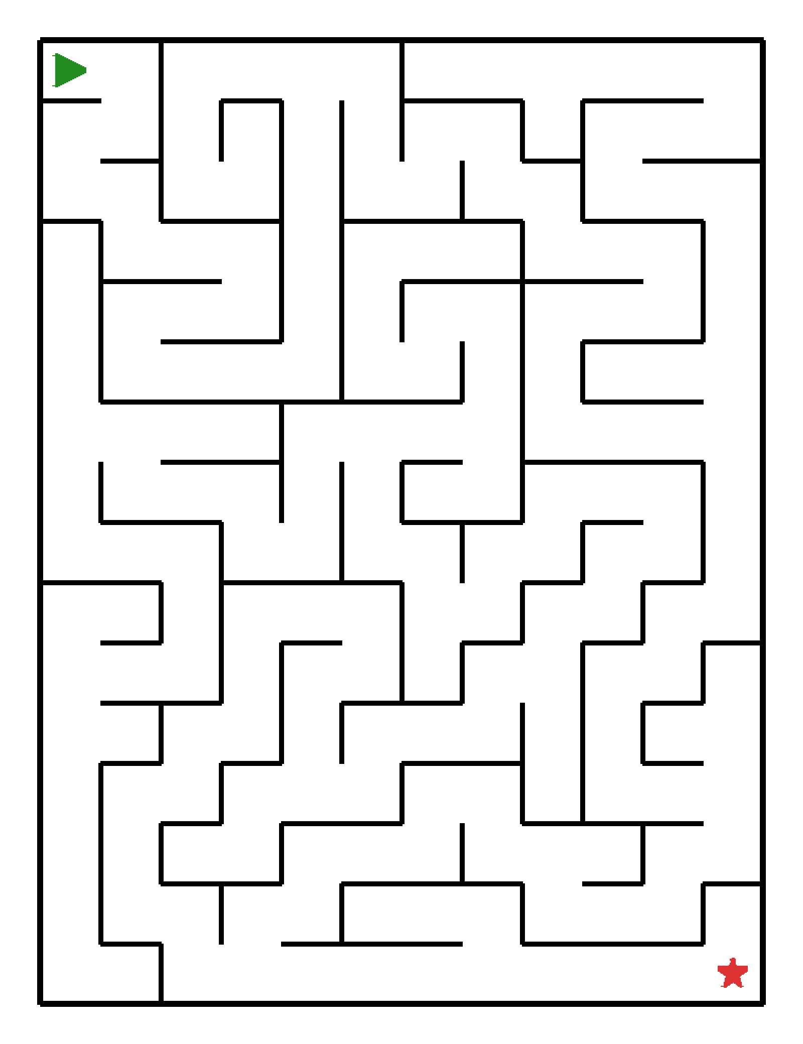 Labyrinth-Rätsel Labyrinth Labyrinth für Vorschulkinder aus der Kategorie Denk- & Knobelspiele - kostenlos ausdrucken