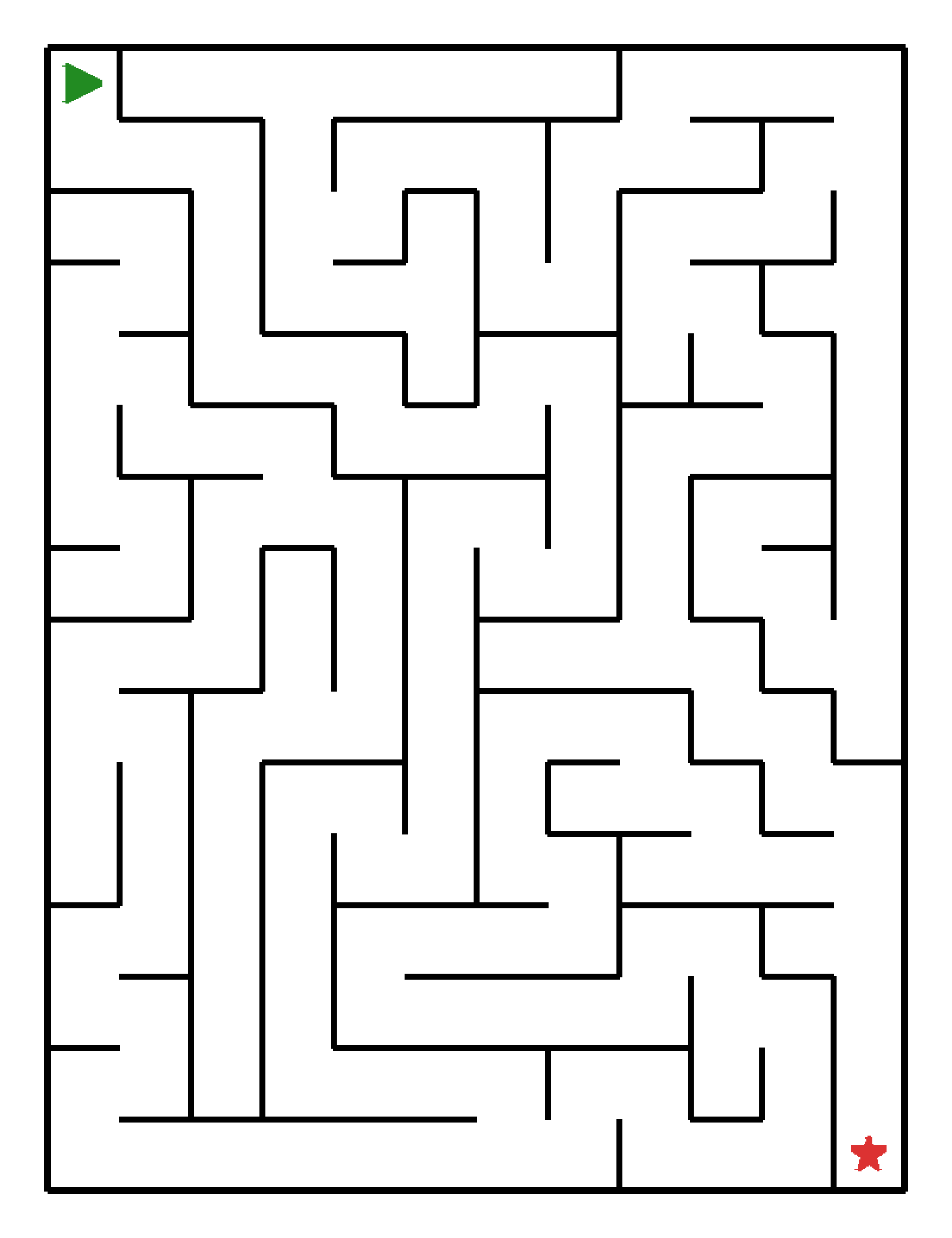 Labyrinth-Rätsel Labyrinth Labyrinth für Vorschulkinder aus der Kategorie Denk- & Knobelspiele - kostenlos ausdrucken