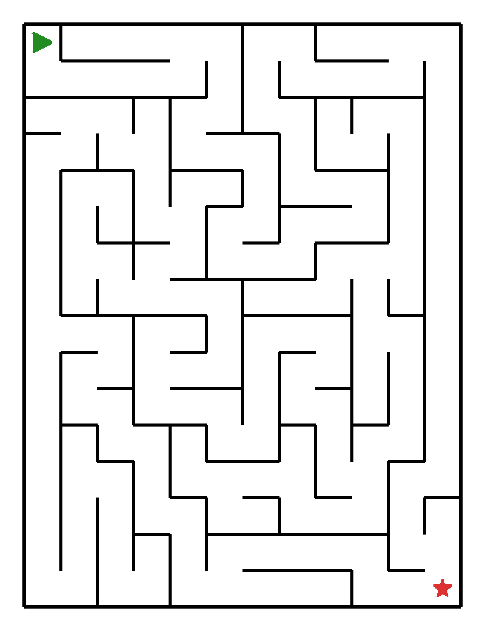 Labyrinth-Rätsel Labyrinth Labyrinth für Vorschulkinder aus der Kategorie Denk- & Knobelspiele - kostenlos ausdrucken