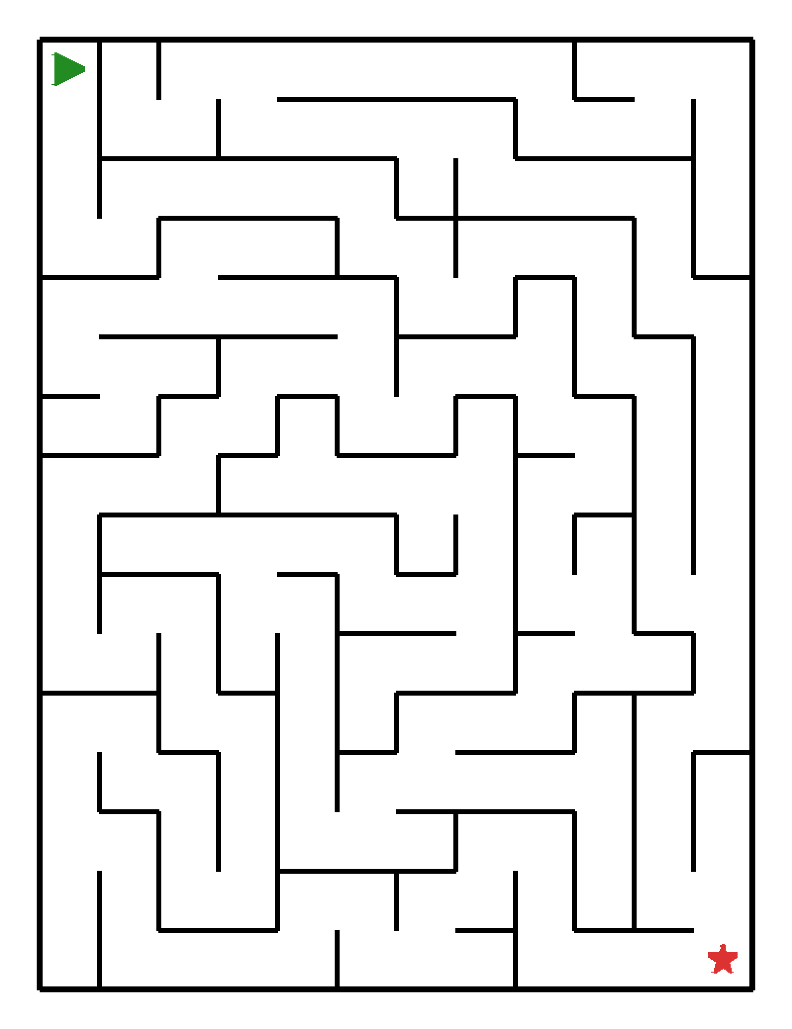 Labyrinth-Rätsel Labyrinth Labyrinth für Vorschulkinder aus der Kategorie Denk- & Knobelspiele - kostenlos ausdrucken