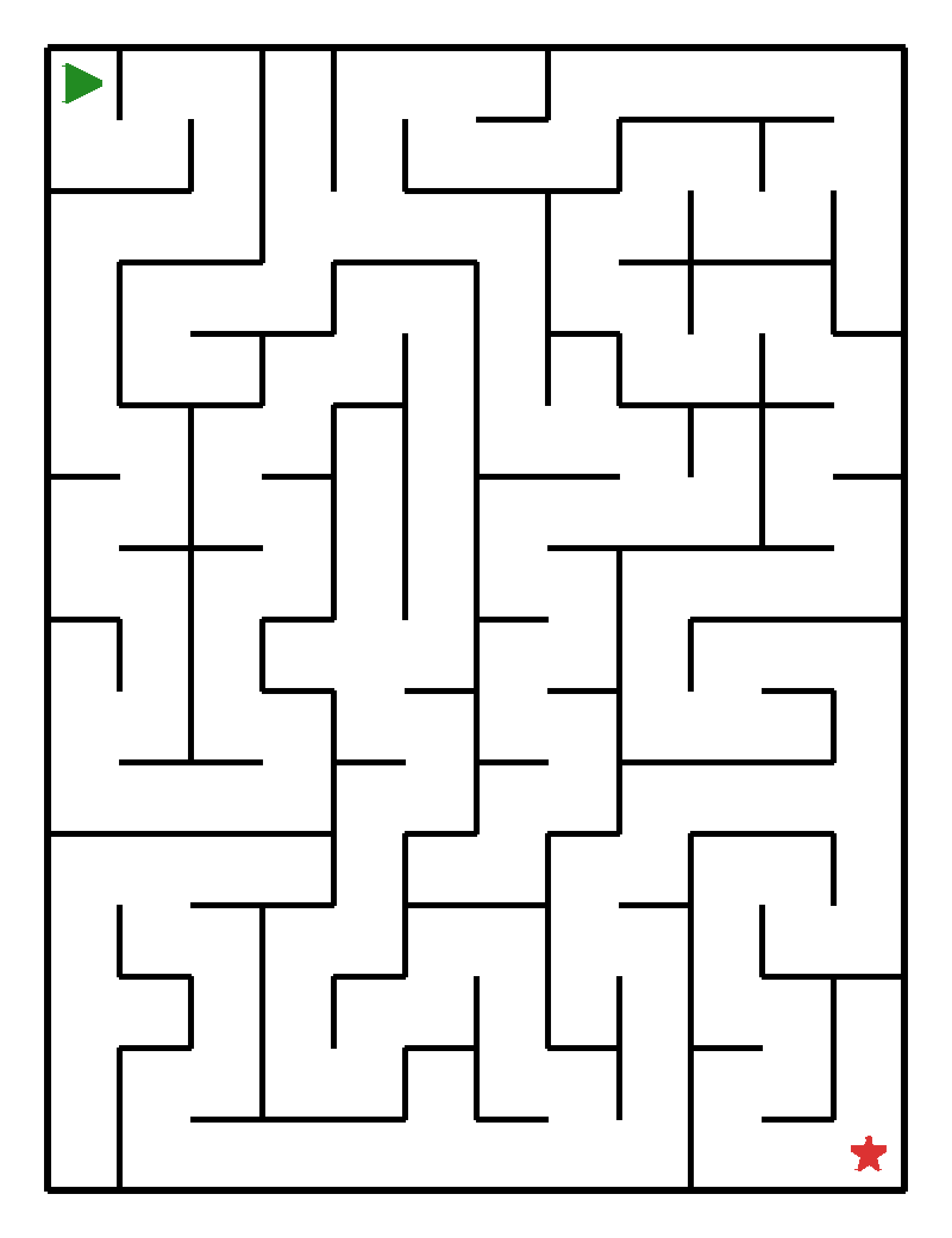 Labyrinth-Rätsel Labyrinth Labyrinth für Vorschulkinder aus der Kategorie Denk- & Knobelspiele - kostenlos ausdrucken