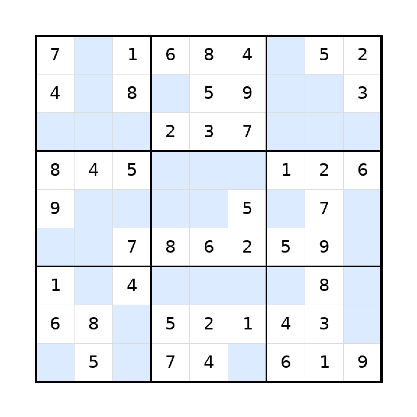 Sudoku-Rätsel Sudoku Sudoku für Teenager aus der Kategorie Denk- & Knobelspiele - kostenlos ausdrucken
