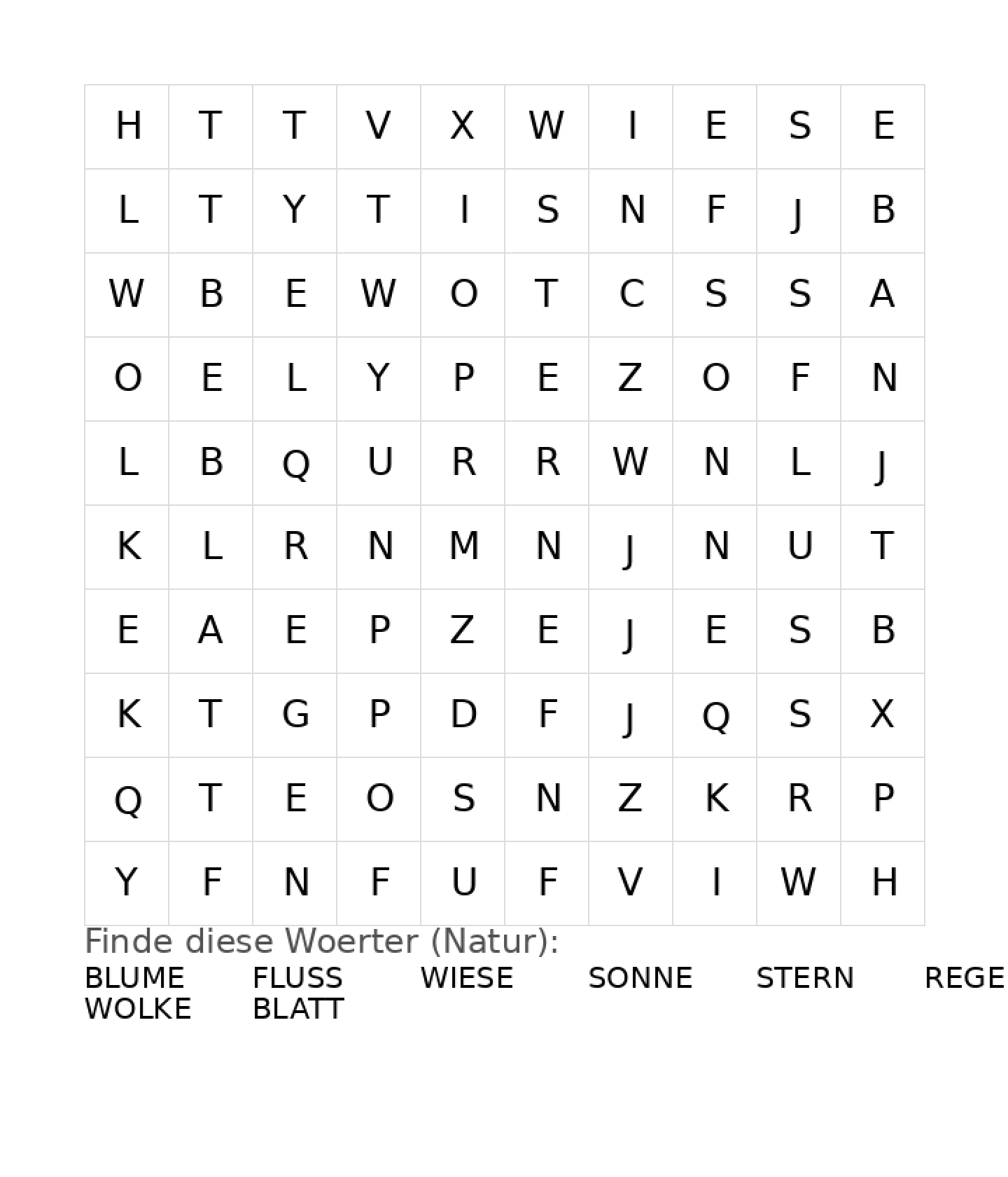 Wortsuchrätsel Wortsuchrätsel Wortsuchrätsel für Vorschulkinder aus der Kategorie Denk- & Knobelspiele - kostenlos ausdrucken