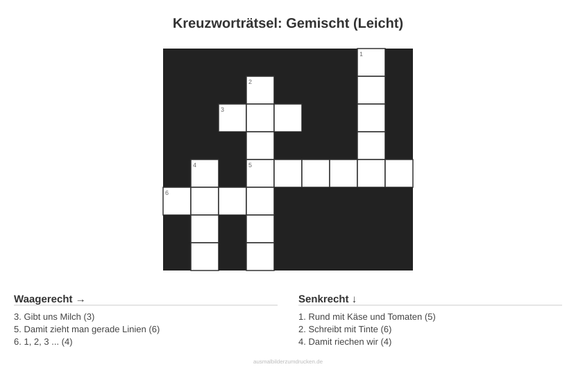 Kreuzworträtsel Kreuzworträtsel: Gemischt (Leicht) aus der Kategorie Sonstiges - kostenlos ausdrucken