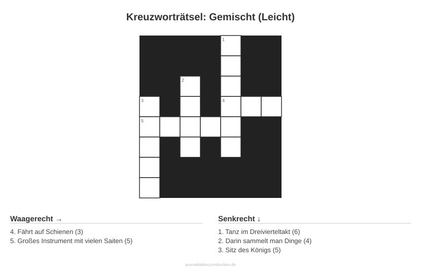Kreuzworträtsel Kreuzworträtsel: Gemischt (Leicht) aus der Kategorie Sonstiges - kostenlos ausdrucken