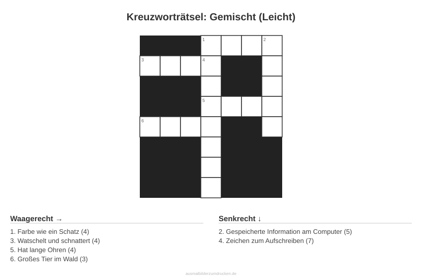 Kreuzworträtsel Kreuzworträtsel: Gemischt (Leicht) aus der Kategorie Sonstiges - kostenlos ausdrucken