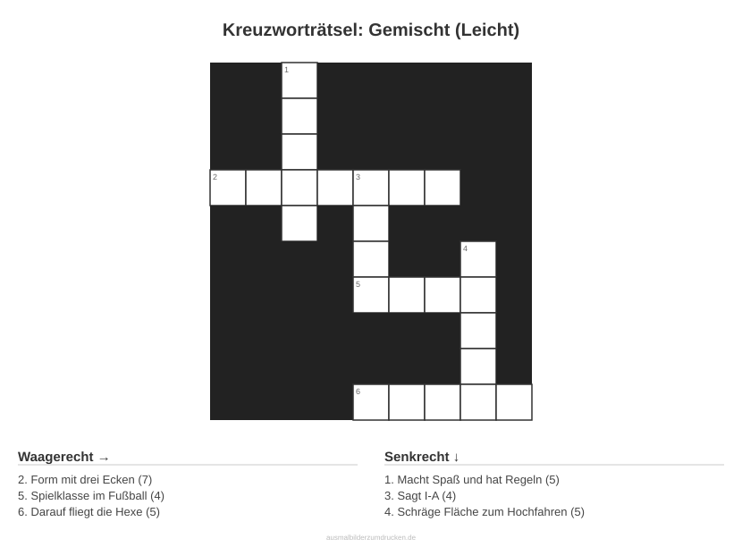 Kreuzworträtsel Kreuzworträtsel: Gemischt (Leicht) aus der Kategorie Sonstiges - kostenlos ausdrucken