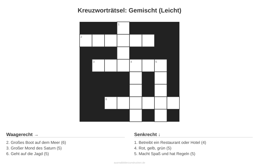 Kreuzworträtsel Kreuzworträtsel: Gemischt (Leicht) aus der Kategorie Sonstiges - kostenlos ausdrucken